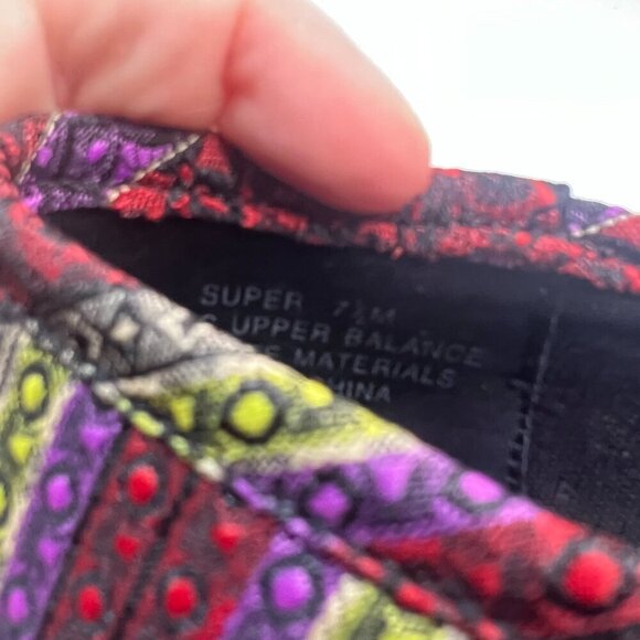 Rampage Super Boho Slip On Multicolored Flats Size 7.5M NIB Bohemian Purple Red - Picture 10 of 10